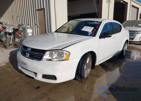 2013 Dodge Avenger Se V6 from USA, damaged, VIN 1C3CDZAG0DN750965